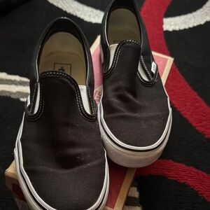 Vans Black Slip-On Sneakers